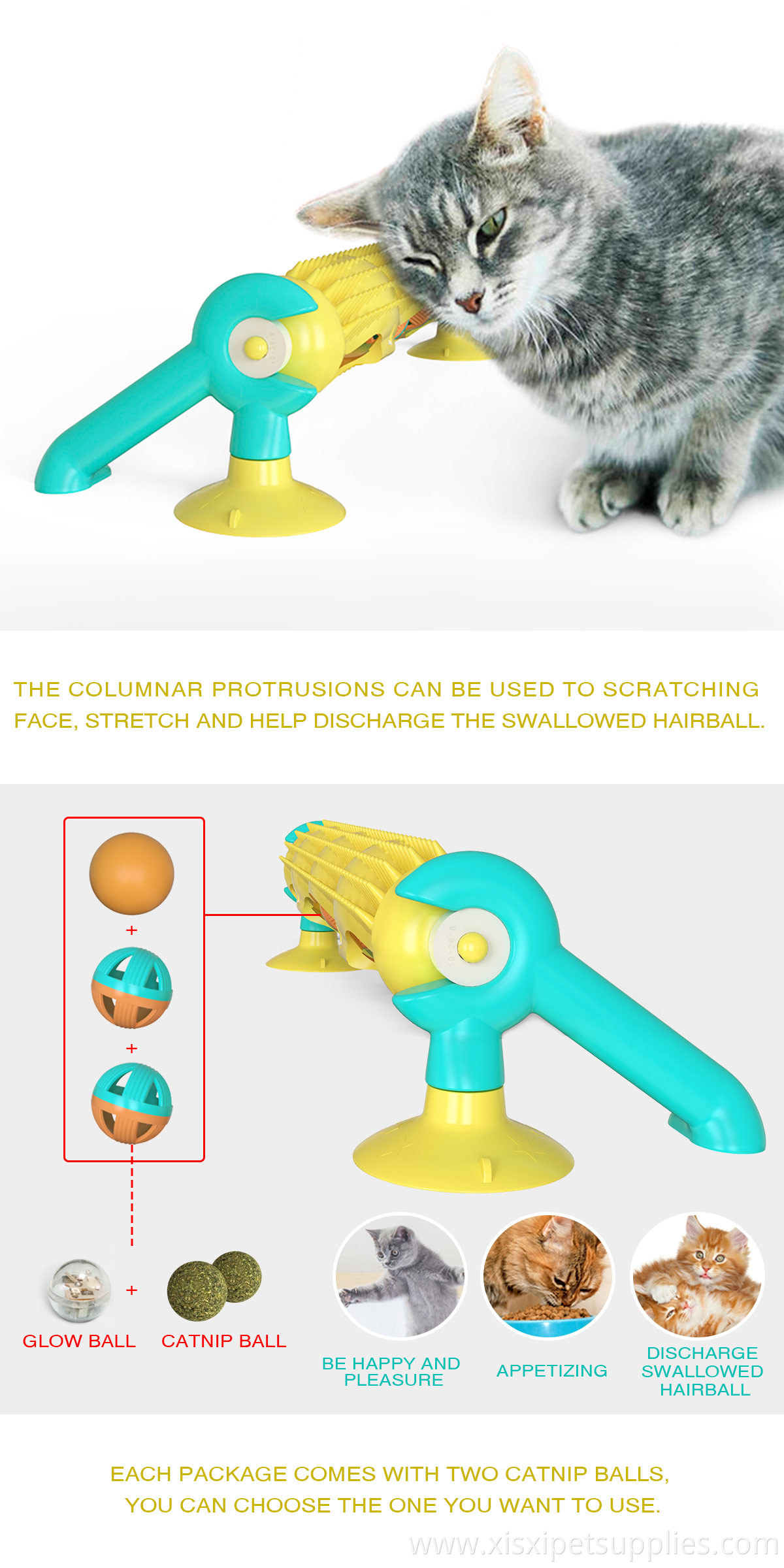 Wholesale OEM/ODM Factory Pet Supplier Interactive Cat Rail Pet Toys